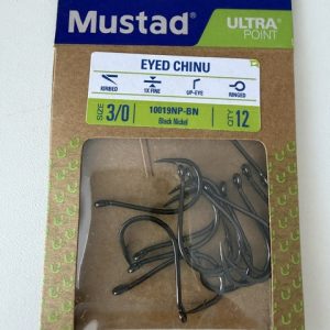 Mustad Ultrapoint Eyed Chinu Hooks (10019NP-BN)
