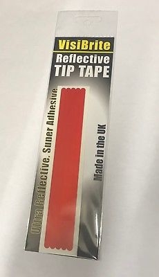Visibrite reflective tip tape super adhesive. 