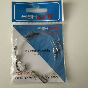 Fishzone Two Hook Flapper Rig Size 1